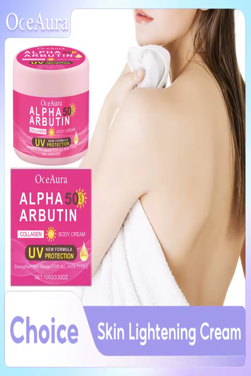 Alpha Arbutin Body Cream Repair Rough Dullness Anti Drying Body Moisturizer Uv Protection