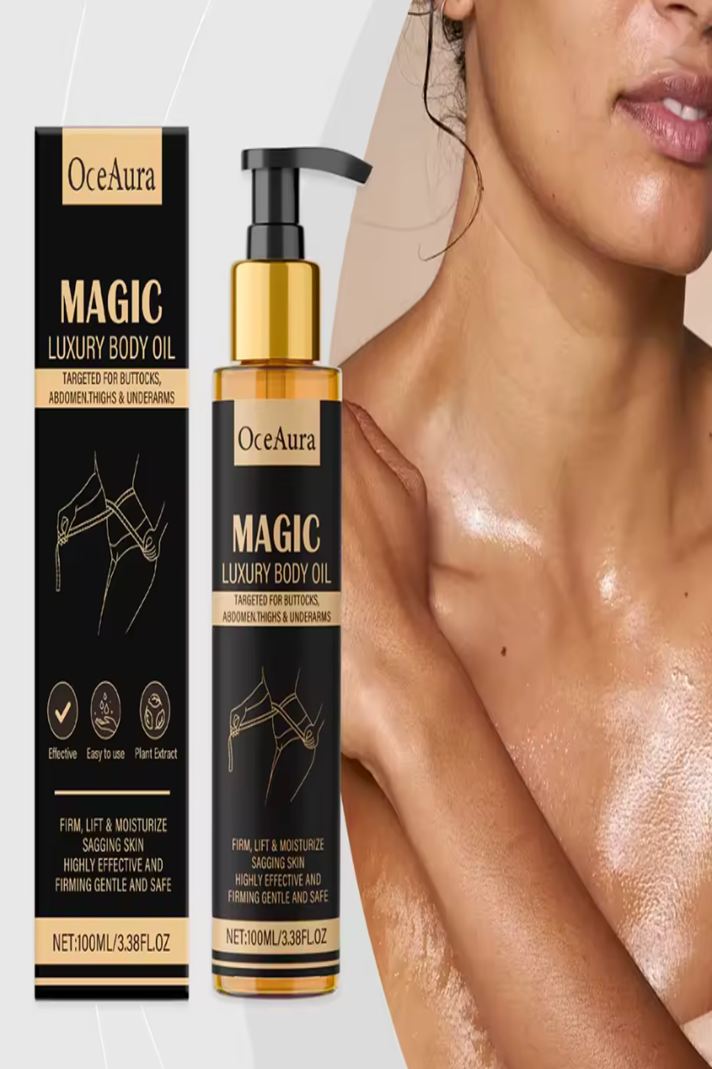 Magic Luxury Body Oil Firming Lift Skin Remove Fine Lines Anti Dryness Improve Sagging Smooth