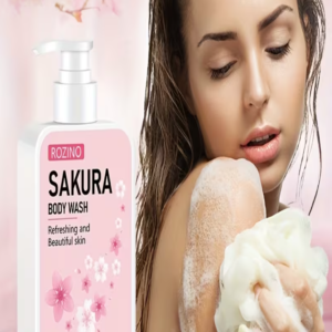 Sakura Shower Gel, Extracted from Natural Plants, Deeply Moisturizes Skin, Leaving It Soft
