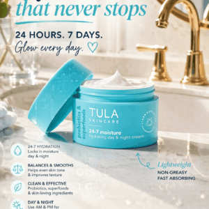 TULA Skin Care 24-7 Hydrating Day & Night Cream - Nourishing Moisturizer for Face